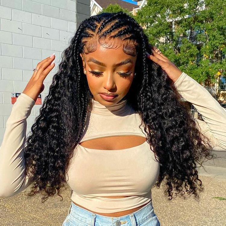 Braided Lace Front store Wig