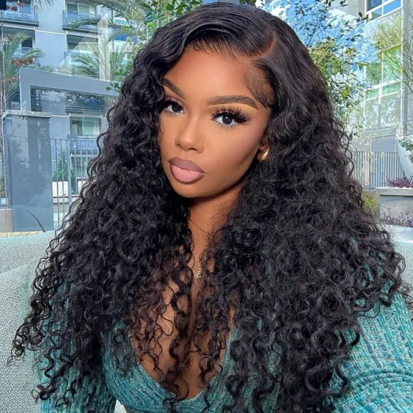 Water Wave 5x5 Closure Wigs Natural Wave Human Hair Lace Front Wigs Wiggins Hair