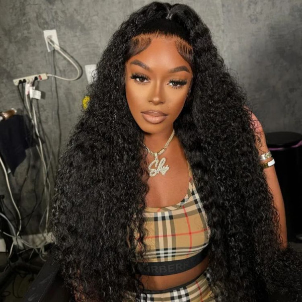 16 36 Inch Long Hair Wigs Curly Wave Human Hair Lace Front Wigs On Sale Wiggins Hair