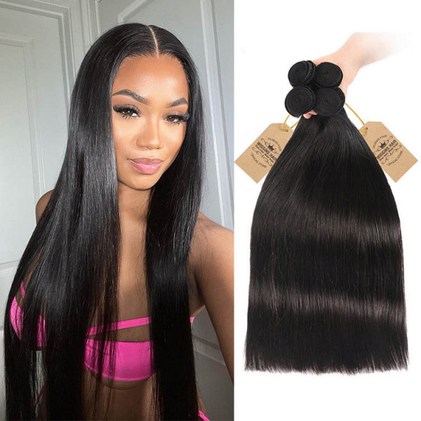 Human hair straight bundles cheap