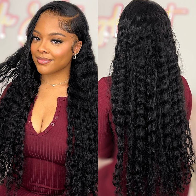 Wiggins Hair Loose Deep Wave 5x5 Lace Closure 30 inch Brazilian Wigs Affordable Lace Front 30 inch Brazilian Wigs